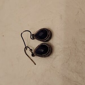 Darker blue stone, silver